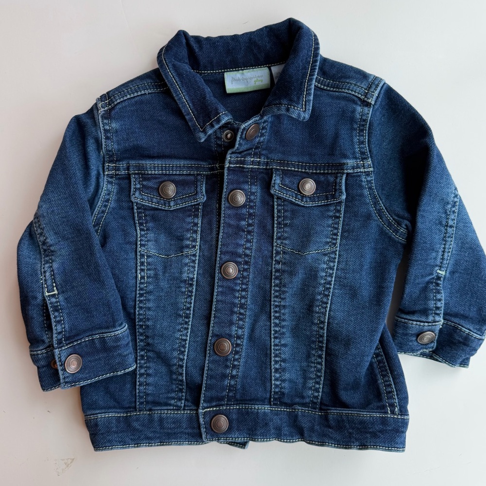 Fall Jacket 12M Like New Dark Blue Jean Jacket First Impressions